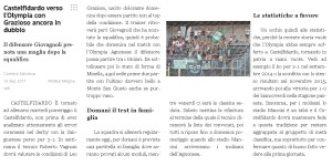 L'articolo di Matteo Magnarelli - Corriere Adriatico