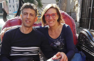 Gianluca Carotti insieme alla compagna Elisa Del Vicario