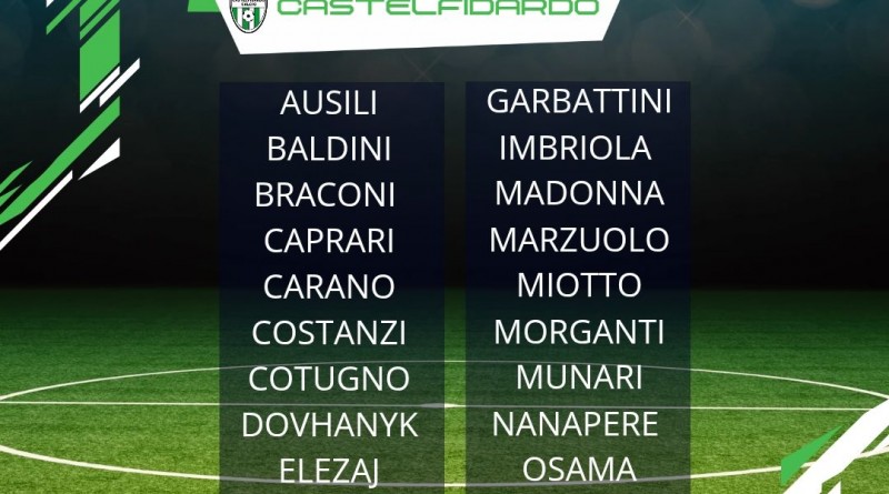 CONVOCAZIONI CASTELFIDARDO – FERMANA