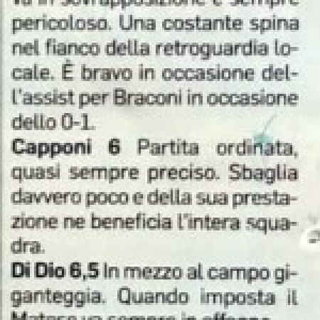 Corriere Adriatico - pagelle