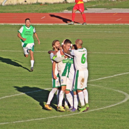 L'esultanza dopo il gol di Severini
