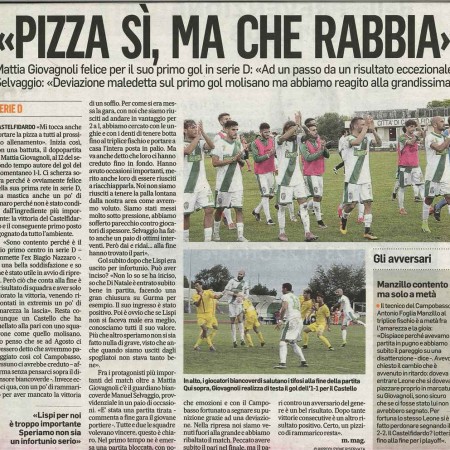 Mattia Giovagnoli commenta il suo primo gol in serie D - Corriere Adriatico
