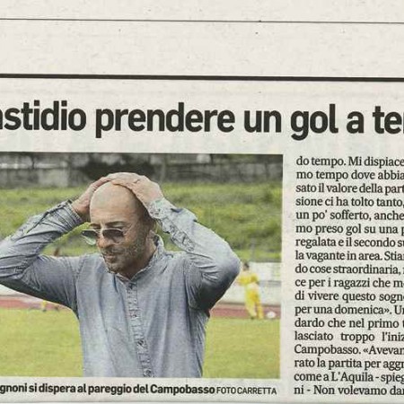 Il commento di Mister Vagnoni - Corriere Adriatico